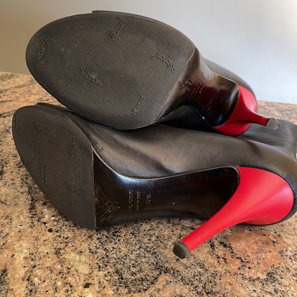 Giuseppe Zanotti Open Toe Leather Booties - Picture 5 of 8